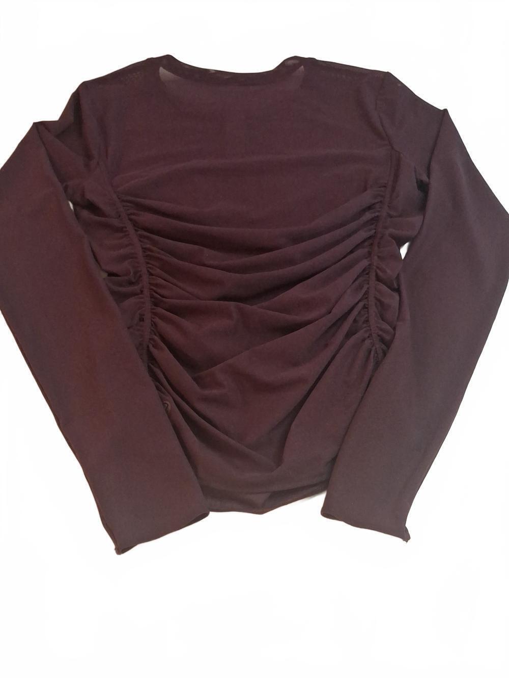 #788 NWT Lululemon Sheer Long Sleeve Ruched size S - Picture 5 of 7